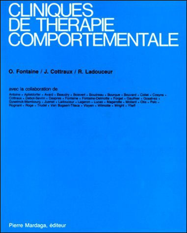 Cliniques de thérapie comportementale (Jean Cottraux)