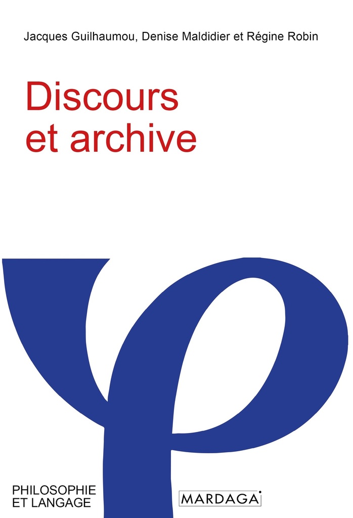 Discours et archive